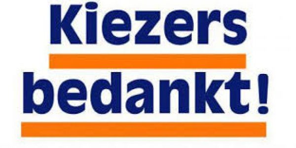 Kiezers bedankt!