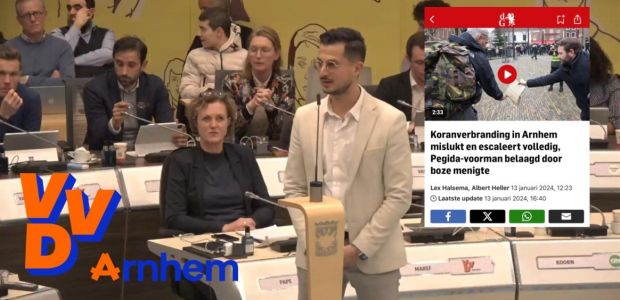 Koranverbranding demonstratie